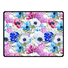 Purple Flowers Fleece Blanket (small) by goljakoff