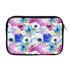 Purple Flowers Apple Macbook Pro 17  Zipper Case by goljakoff