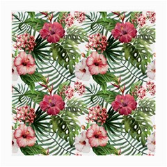 Tropical Flowers Medium Glasses Cloth (2 Sides) by goljakoff