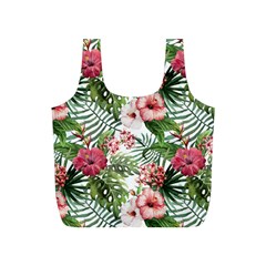 Tropical Flowers Full Print Recycle Bag (s) by goljakoff