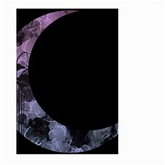 Floral Pink And Purple Moon Large Garden Flag (two Sides)