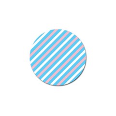 Transgender Pride Diagonal Stripes Pattern Golf Ball Marker (4 Pack) by VernenInk