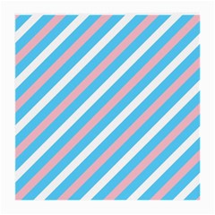 Transgender Pride Diagonal Stripes Pattern Medium Glasses Cloth (2 Sides)