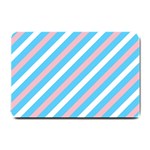 Transgender Pride Diagonal Stripes Pattern Small Doormat  24 x16  Door Mat