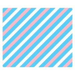 Transgender Pride Diagonal Stripes Pattern Double Sided Flano Blanket (small)  by VernenInk