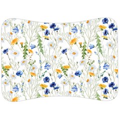 Summer Flowers Pattern Velour Seat Head Rest Cushion by goljakoff