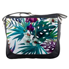 Tropical Flowers Messenger Bag by goljakoff