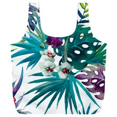 Tropical Flowers Full Print Recycle Bag (xxxl) by goljakoff