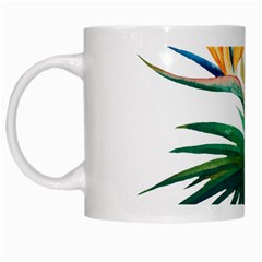 Tropical Flowers White Mugs by goljakoff