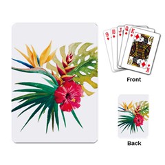 Tropical Flowers Playing Cards Single Design (rectangle) by goljakoff