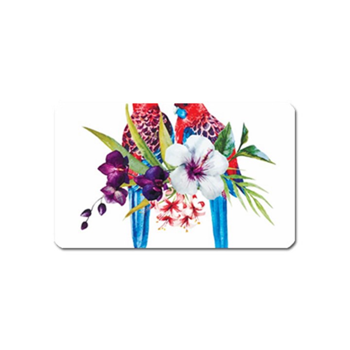 Tropical parrots Magnet (Name Card)