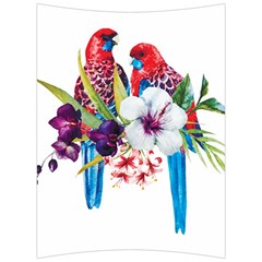 Tropical Parrots Back Support Cushion by goljakoff