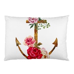 Flowers Anchor Pillow Case (two Sides) by goljakoff