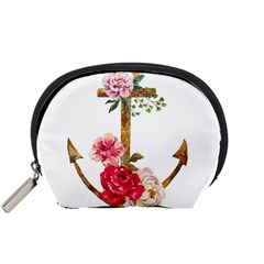 Flowers Anchor Accessory Pouch (small) by goljakoff