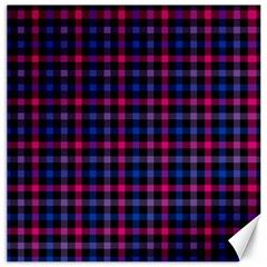 Bisexual Pride Checkered Plaid Canvas 12  X 12 