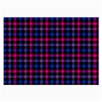 Bisexual Pride Checkered Plaid Large Glasses Cloth Front