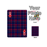 Bisexual Pride Checkered Plaid Playing Cards 54 Designs (Mini) Front - HeartQ