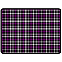 Asexual Pride Checkered Plaid Fleece Blanket (large) 