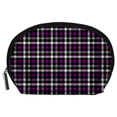 Asexual Pride Checkered Plaid Accessory Pouch (large) by VernenInk