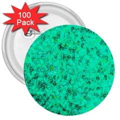 Aqua Marine Glittery Sequins 3  Buttons (100 Pack)  by essentialimage