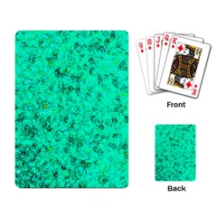 Aqua Marine Glittery Sequins Playing Cards Single Design (rectangle) by essentialimage