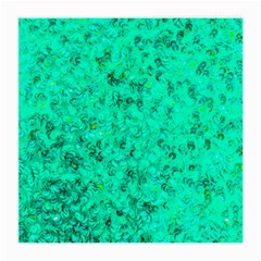 Aqua Marine Glittery Sequins Medium Glasses Cloth by essentialimage