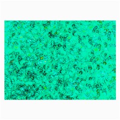 Aqua Marine Glittery Sequins Large Glasses Cloth by essentialimage