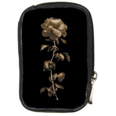 Dark Rose Poster Compact Camera Leather Case by dflcprintsclothing