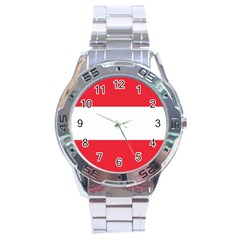 Flag Of Austria Stainless Steel Analogue Watch by FlagGallery