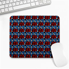 Red And Blue Large Mousepads by Sparkle