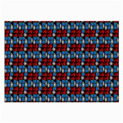 Red And Blue Large Glasses Cloth (2 Sides) by Sparkle