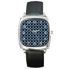 Spark Blocks Square Metal Watch