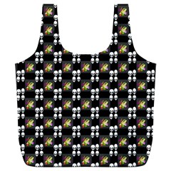 Shiny Skull Full Print Recycle Bag (xl) by Sparkle