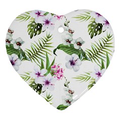 Summer Flowers Heart Ornament (two Sides) by goljakoff