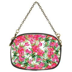 Pink Flowers Chain Purse (two Sides) by goljakoff