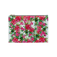 Pink Flowers Cosmetic Bag (medium) by goljakoff