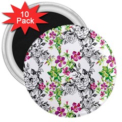 Flowers 3  Magnets (10 Pack)  by goljakoff