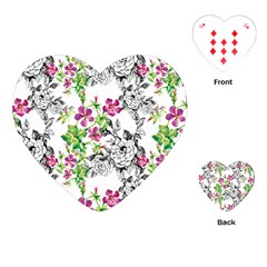 Flowers Playing Cards Single Design (heart) by goljakoff