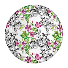 Flowers Round Filigree Ornament (two Sides) by goljakoff