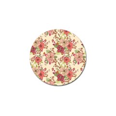 Vintage Garden Flowers Golf Ball Marker (10 Pack)