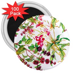 Spring Flowers 3  Magnets (100 Pack) by goljakoff