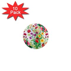 Summer Flowers 1  Mini Magnet (10 Pack)  by goljakoff