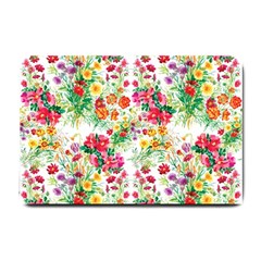 Summer Flowers Pattern Small Doormat 