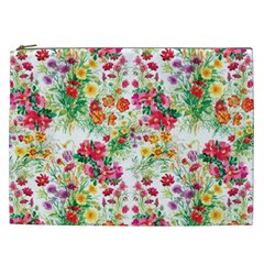 Summer Flowers Pattern Cosmetic Bag (xxl) by goljakoff