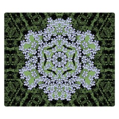 Calm In The Flower Forest Of Tranquility Ornate Mandala Double Sided Flano Blanket (small)  by pepitasart