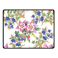 Garden Flowers Double Sided Fleece Blanket (small)  by goljakoff