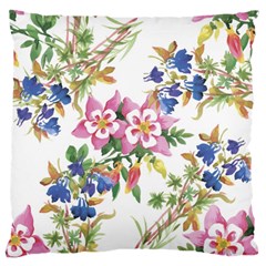 Garden Flowers Large Flano Cushion Case (two Sides) by goljakoff