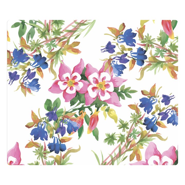 Garden flowers Double Sided Flano Blanket (Small) 