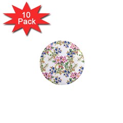Garden Flowers Pattern 1  Mini Magnet (10 Pack)  by goljakoff