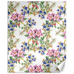 Garden flowers pattern Canvas 16  x 20 